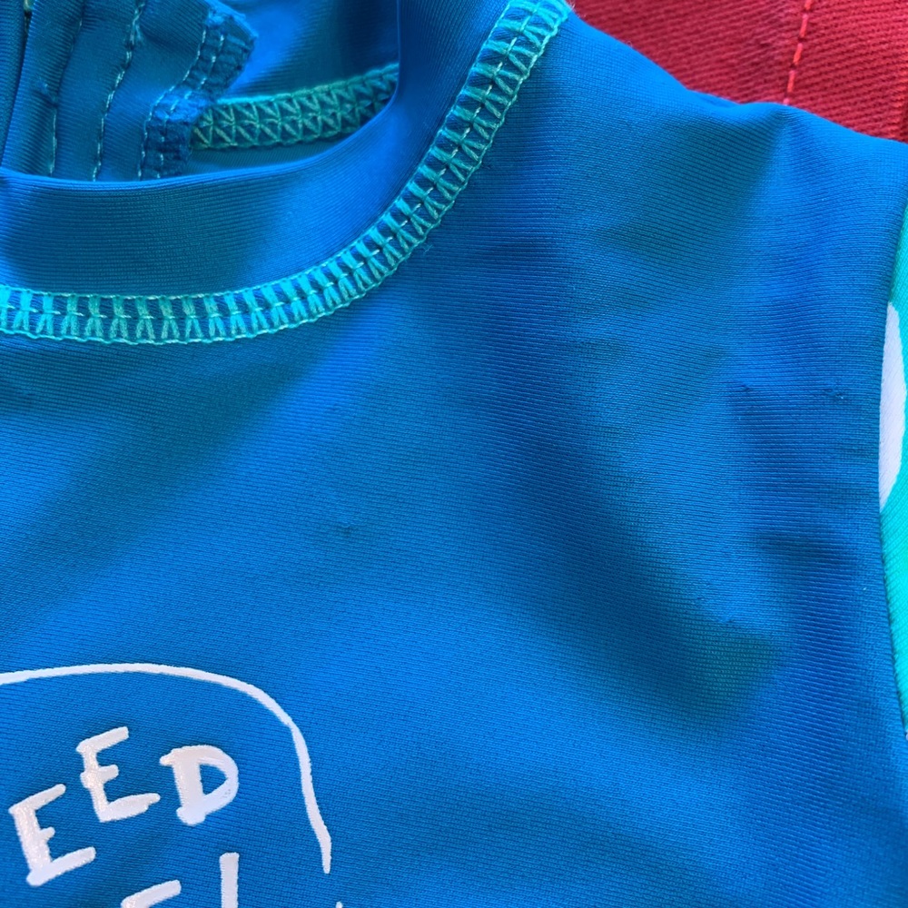 Baby Shark Hatley Boys Blue One Piece Rash Guard 3- 6 months - Picture 7 of 8